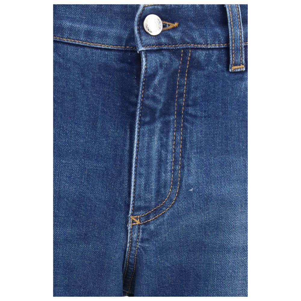 Dolce & Gabbana Blaue Baumwoll-Jeans im Slim Fit-3