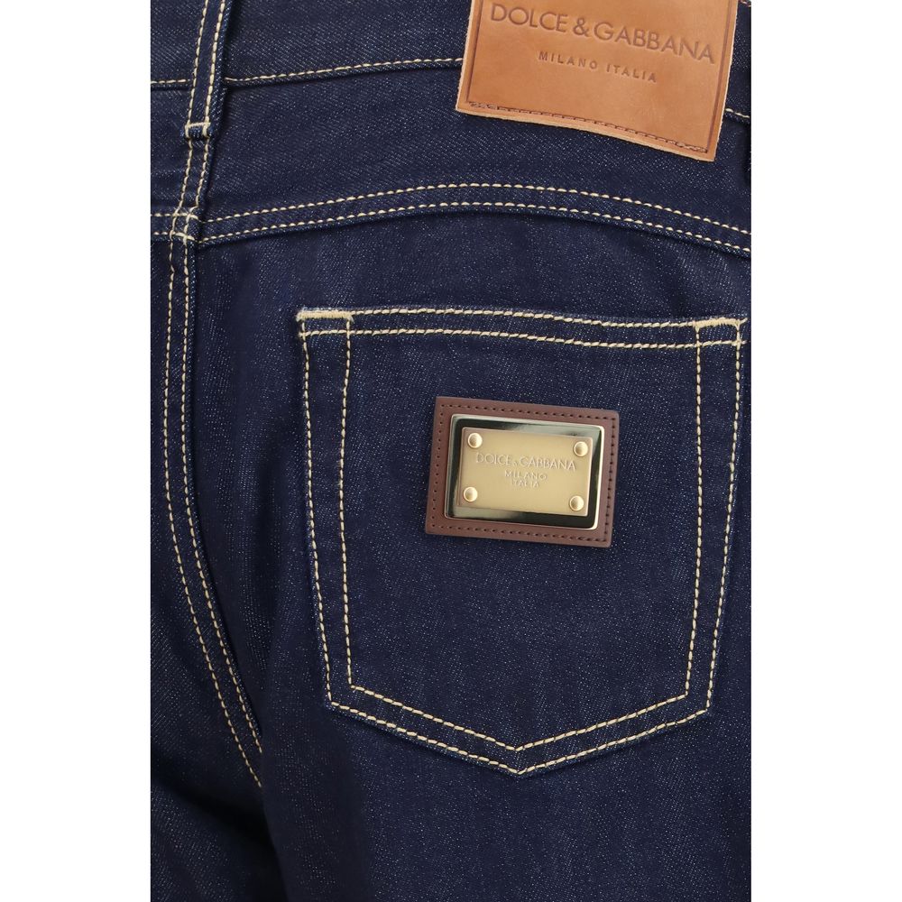 Dolce & Gabbana Blaue Baumwolljeans Denim-3