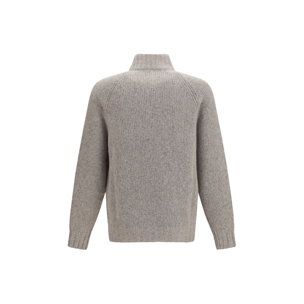 Brunello Cucinelli Grauer Kaschmir-Strickjacke-2