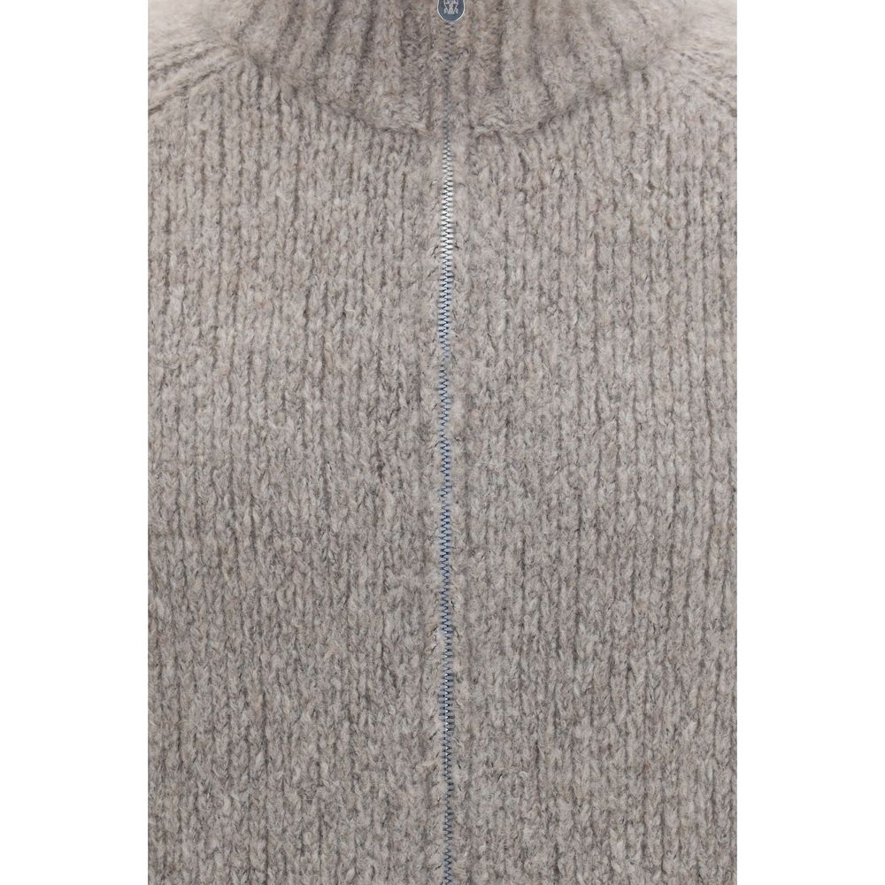 Brunello Cucinelli Grauer Kaschmir-Strickjacke-3