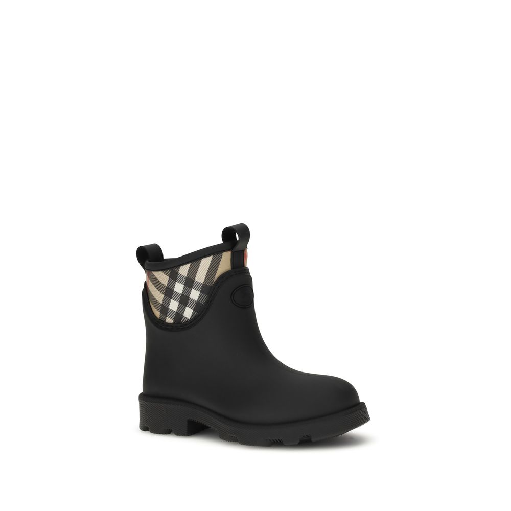 Burberry Schwarze Gummistiefeletten-2