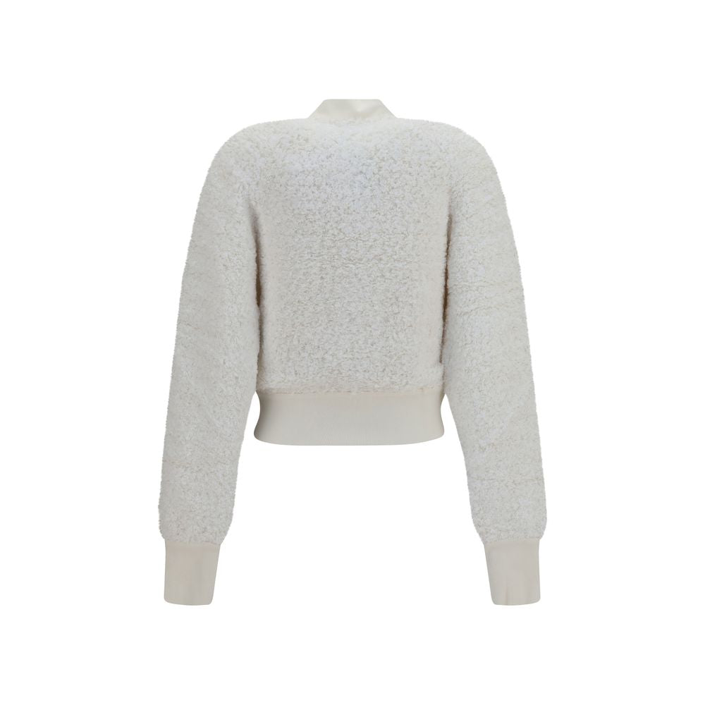 Balmain Weiße Viscose Bomberjacke-2