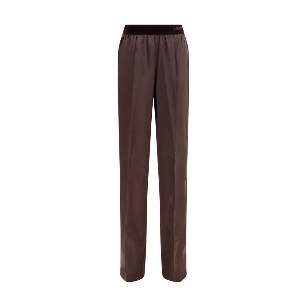 Tom Ford Braune Seidenhose Lässig-1