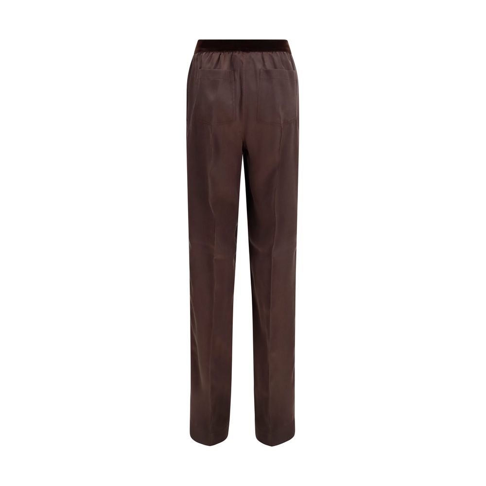 Tom Ford Braune Seidenhose Lässig-2