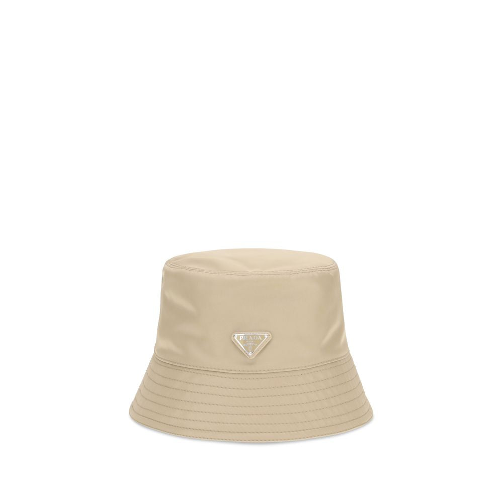 Prada Beige Polyamid-Eimerhut-1