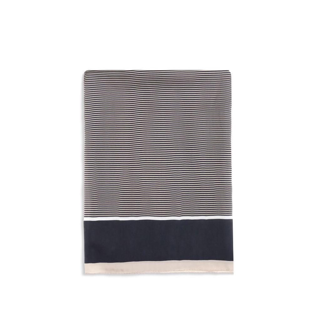 Saint Laurent Blaues Seidenschal-1