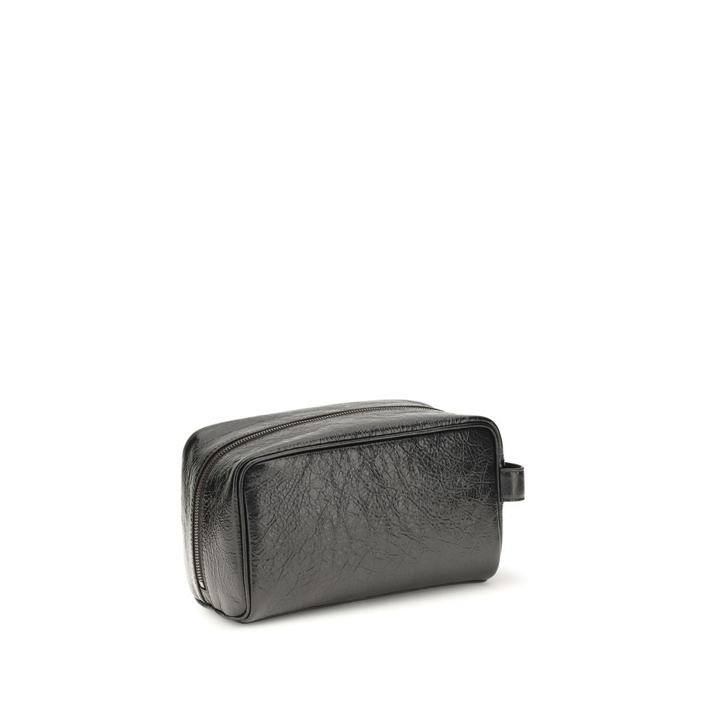 Balenciaga Schwarzes Lamm Ovis Aries Aries Portemonnaie-3