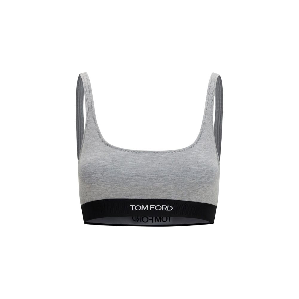 Tom Ford Grauer Sport-BH aus Modal-1