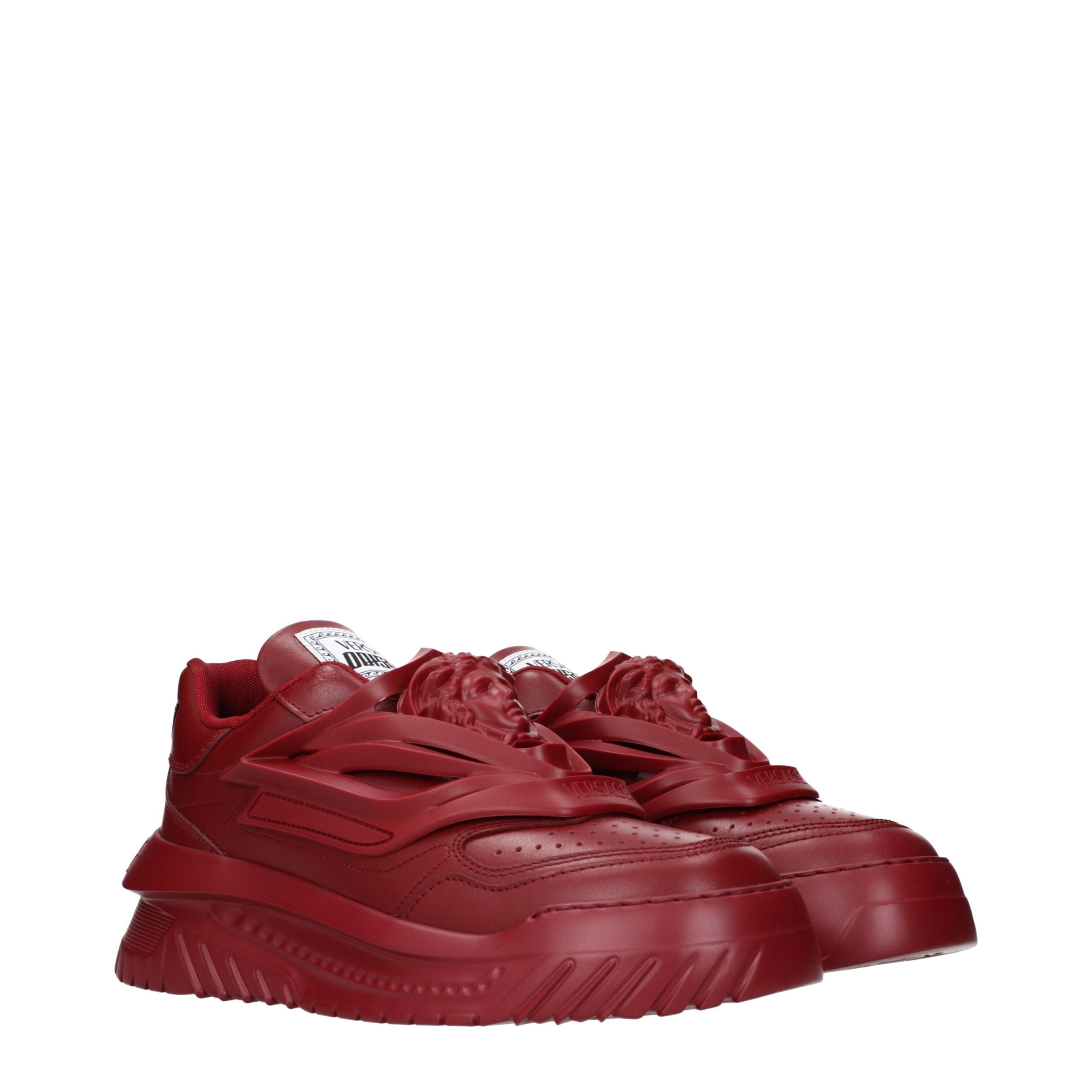 Versace Rote Leder Chunky Sneaker-2