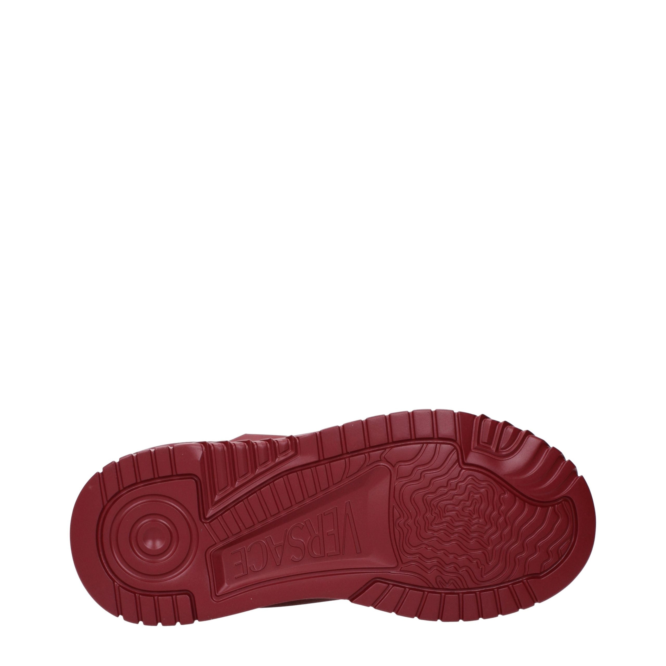 Versace Rote Leder Chunky Sneaker-5