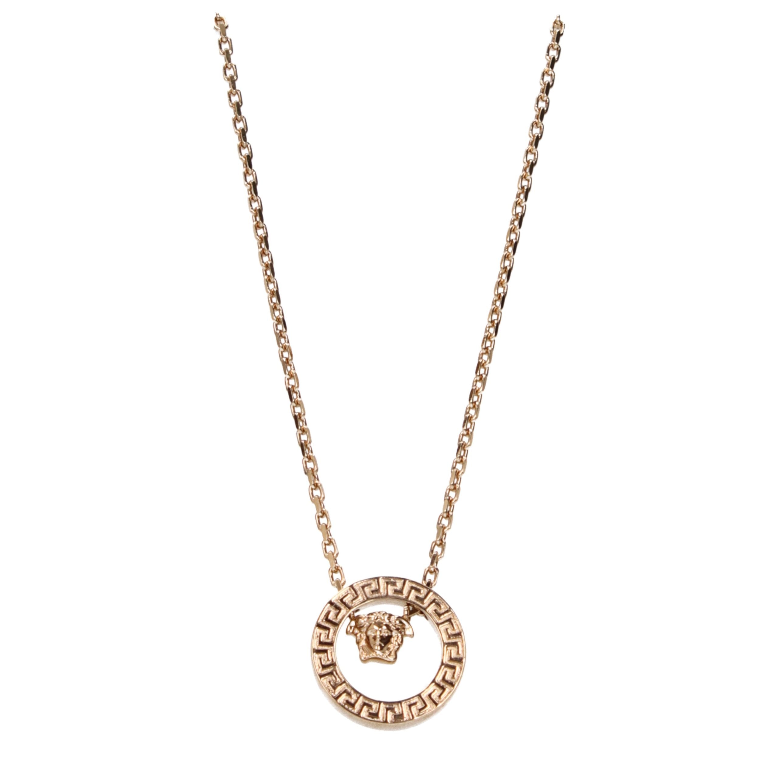 Versace Goldfarbene Halskette aus Metall
