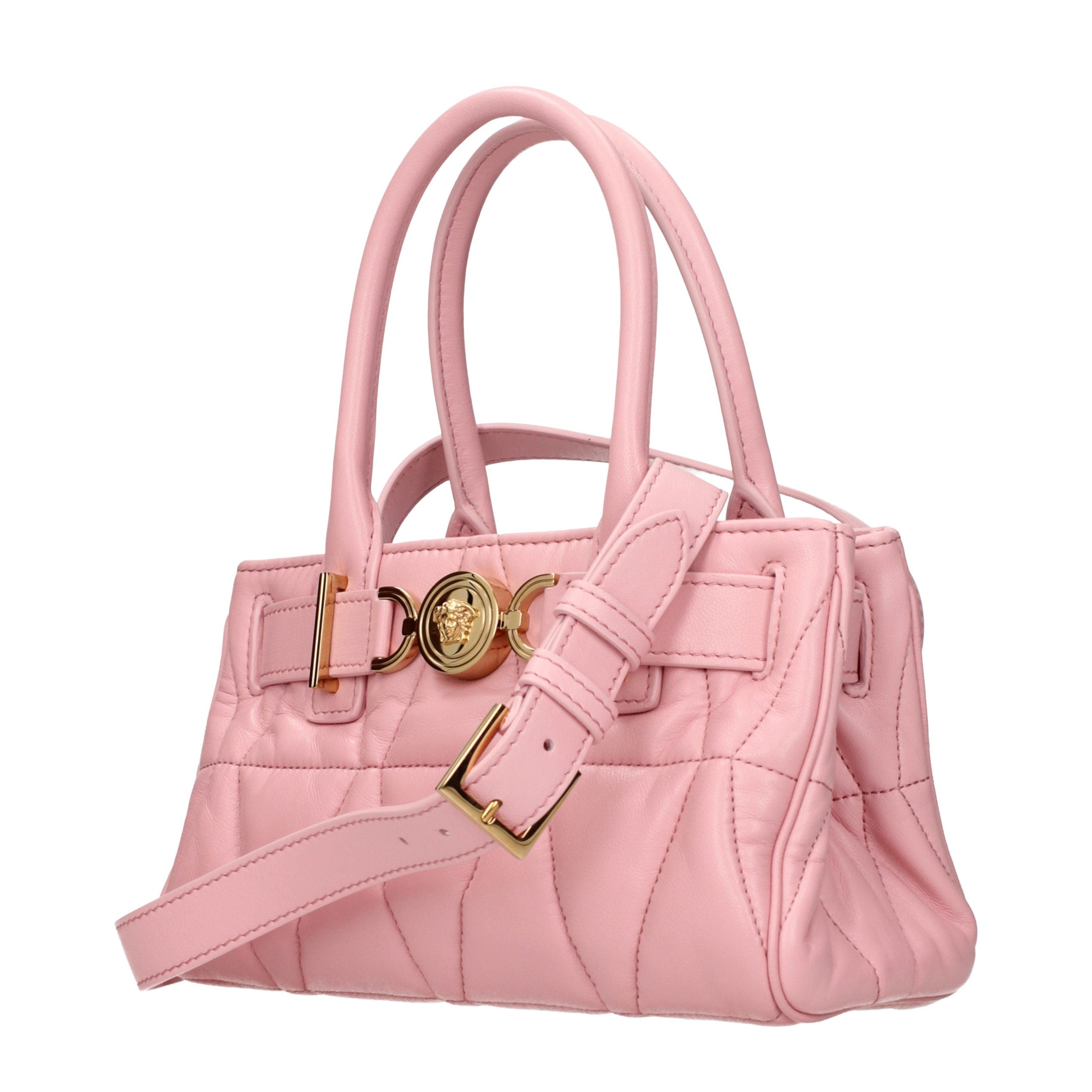 Versace Pink Leather Handbag-2