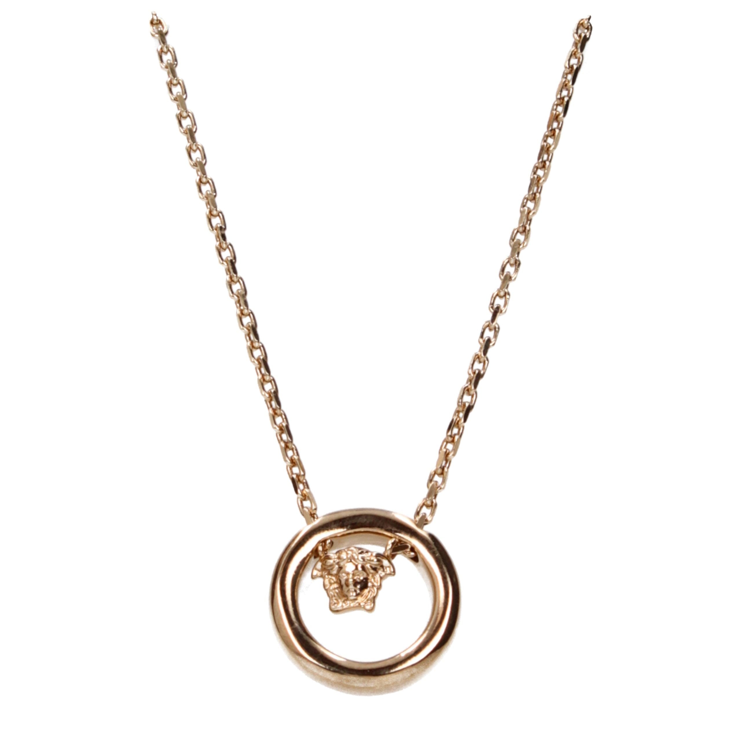 Versace Goldfarbene Halskette aus Metall-2