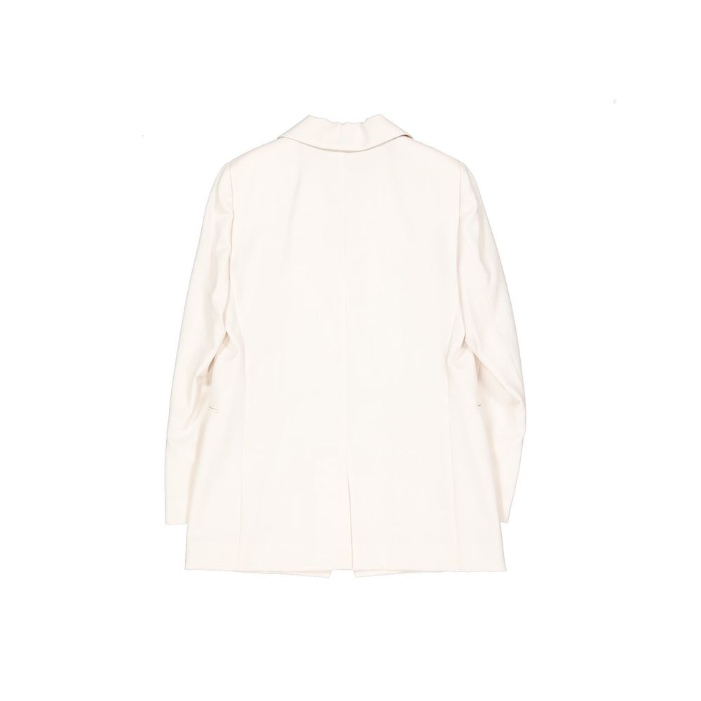 Brunello Cucinelli Weißer Blazer aus reiner Schurwolle-2