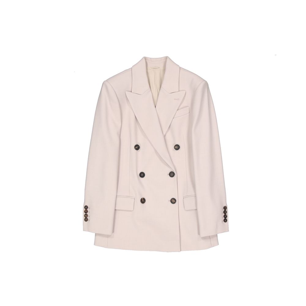 Brunello Cucinelli Mehrfarbiger Blazer aus Elasthan-1