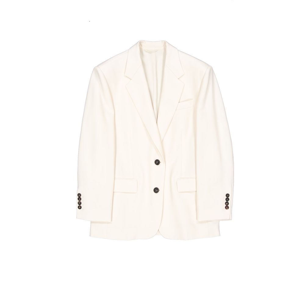 Brunello Cucinelli Weißer Blazer aus Viskose-1