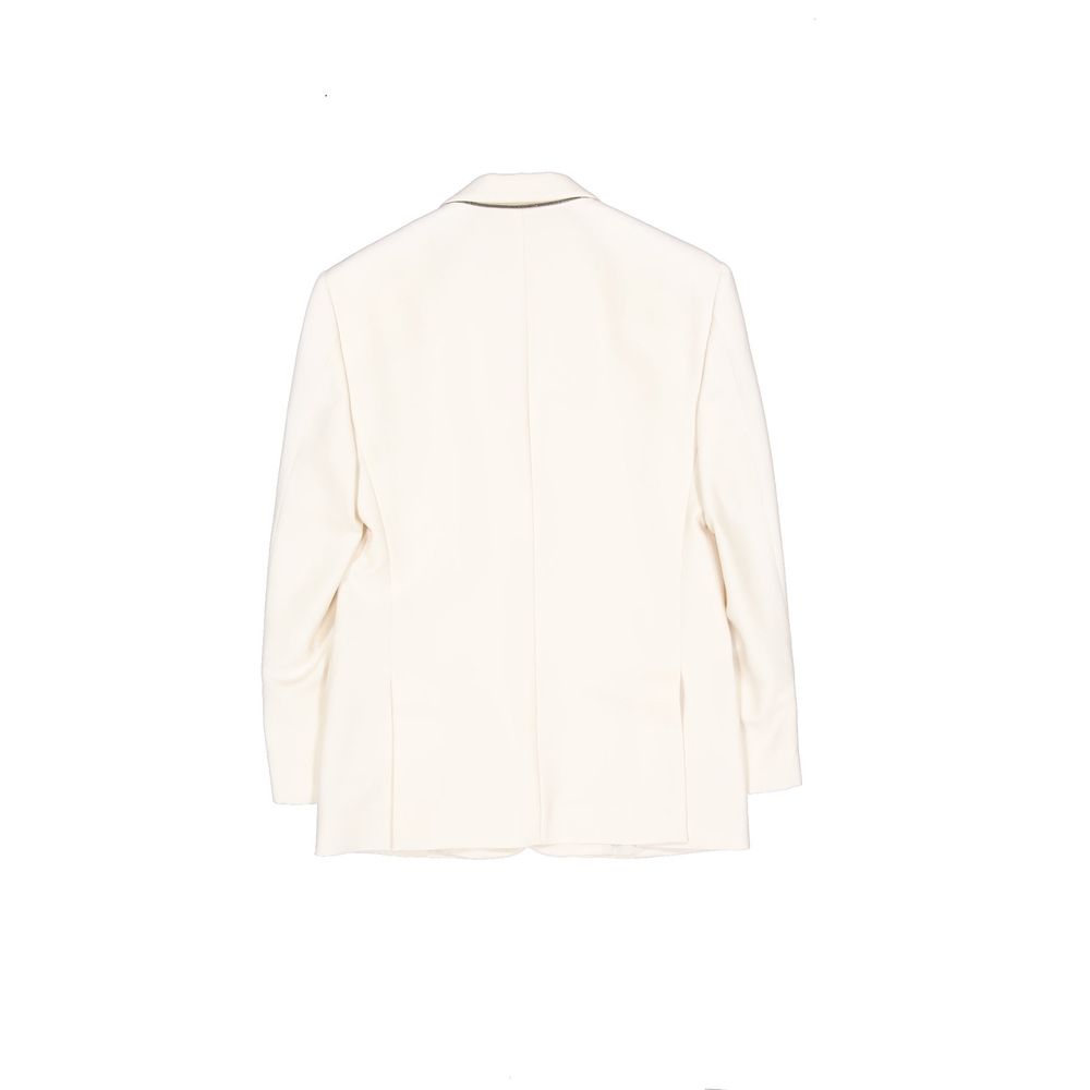 Brunello Cucinelli Weißer Blazer aus Viskose-2