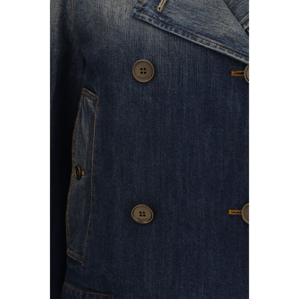 Burberry Blaue Jeansjacke aus Baumwolle-3