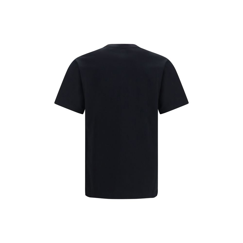 Burberry Schwarzes Baumwoll-T-Shirt-2
