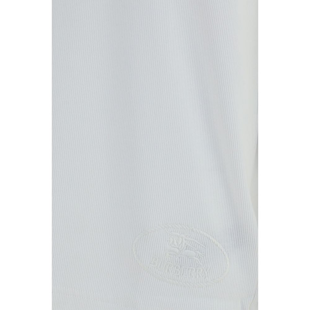 Burberry Weißes Langarm-T-Shirt aus Baumwolle-3