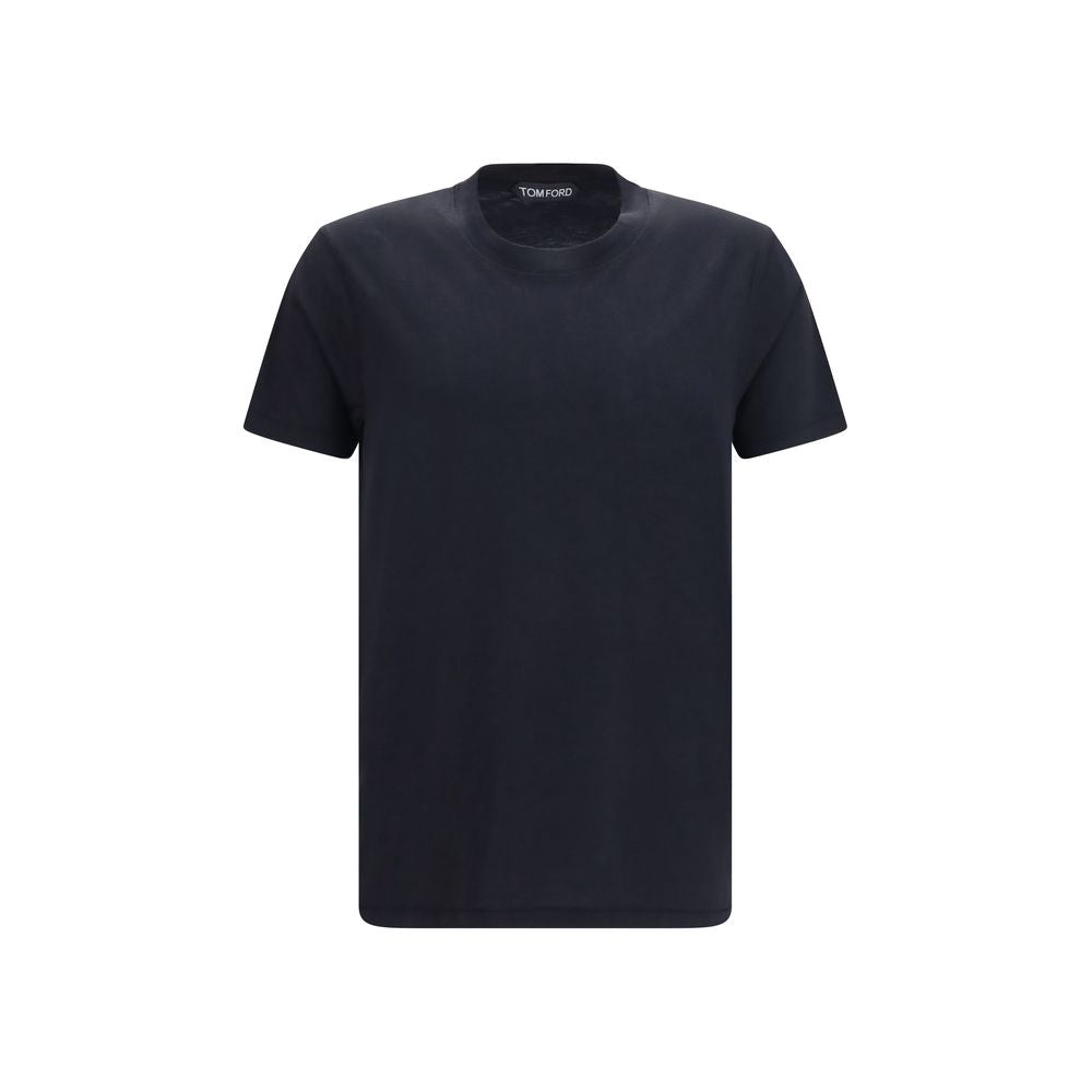 Tom Ford Schwarzes Baumwoll-T-Shirt-1