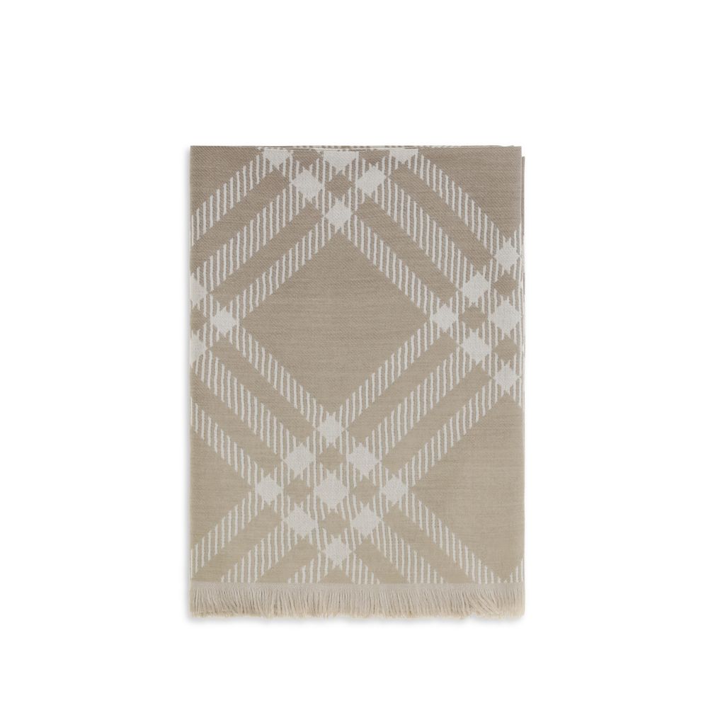 Burberry Beige Ovis Aries Wollschal-1