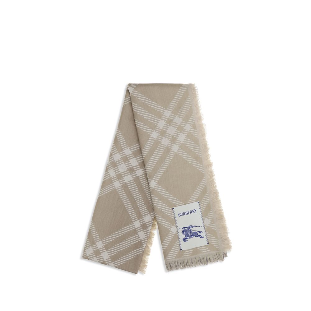 Burberry Beige Ovis Aries Wollschal-2