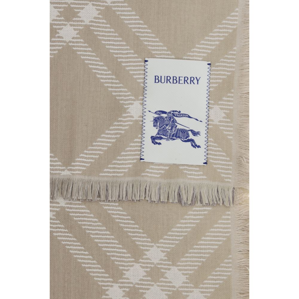 Burberry Beige Ovis Aries Wollschal-3