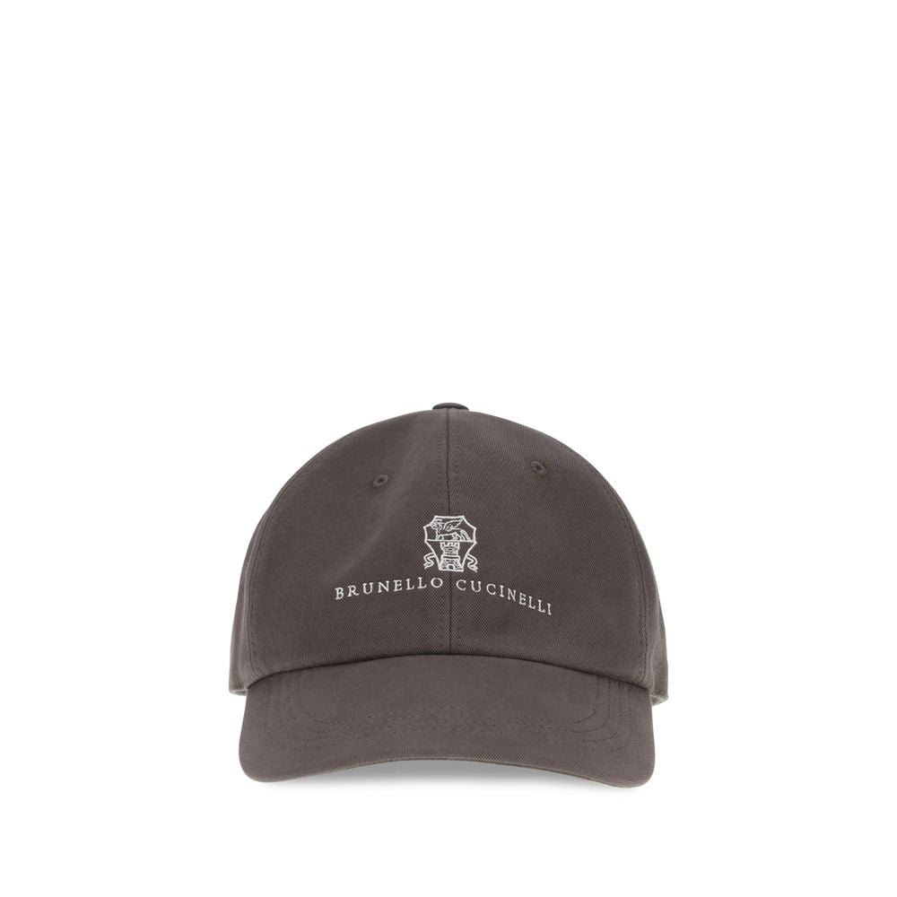 Brunello Cucinelli Braune Baumwollkappe (Baseball Cap)-1