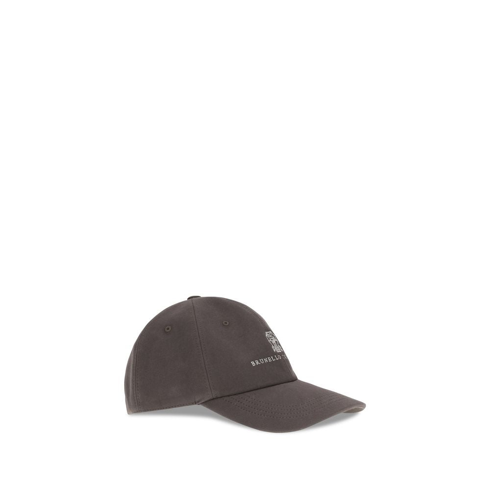 Brunello Cucinelli Braune Baumwollkappe (Baseball Cap)-2