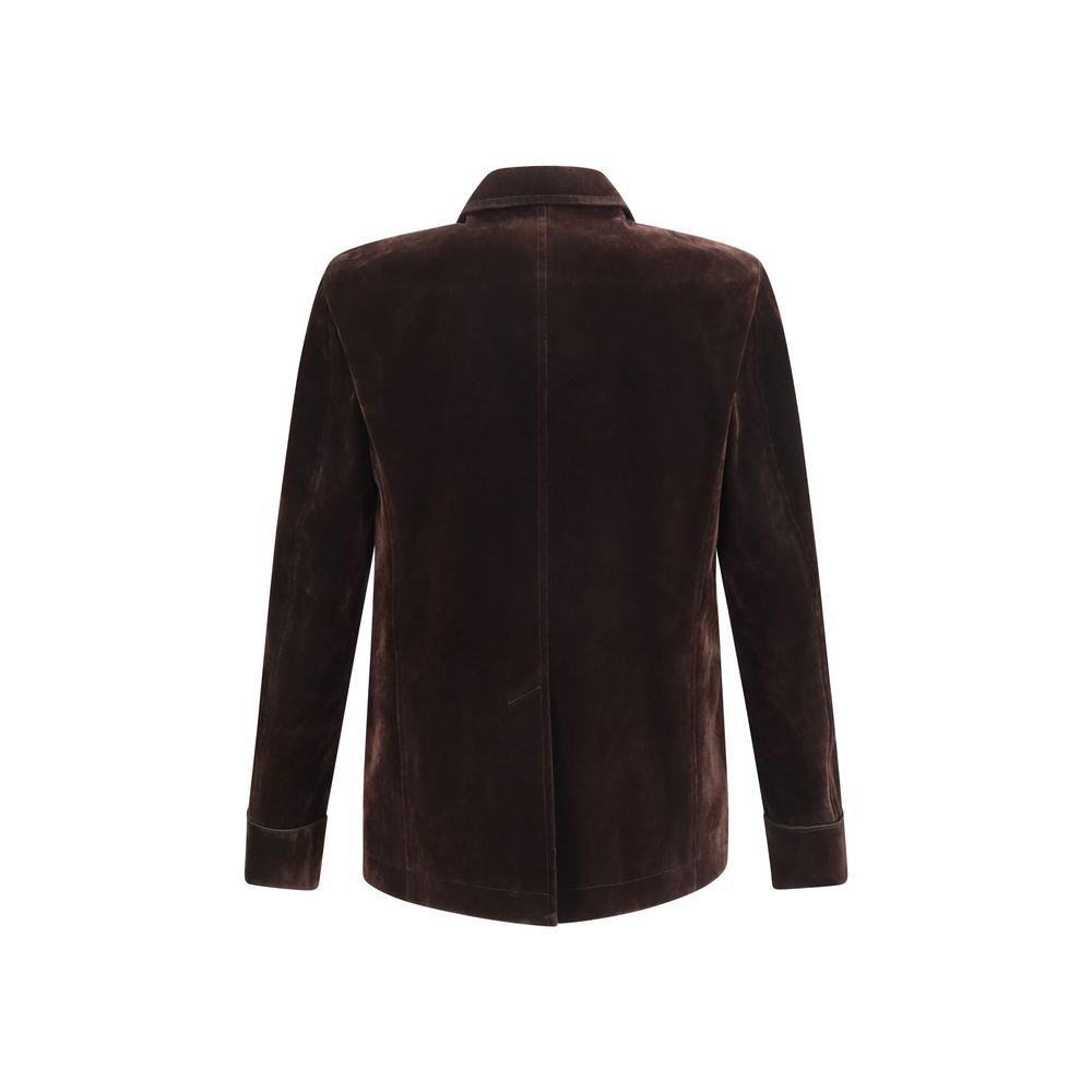 Tom Ford Brauner Baumwollblazer-2