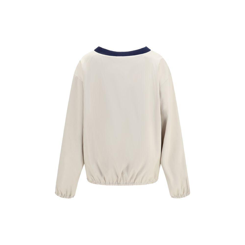 Miu Miu Beige Recycled Polyester Sweatshirt-2
