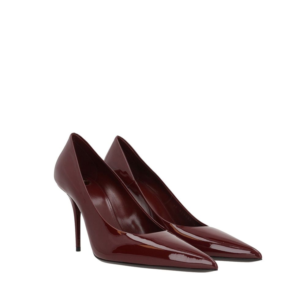 Saint Laurent Plateau-Pumps aus mehrfarbigem Kalbsleder-2
