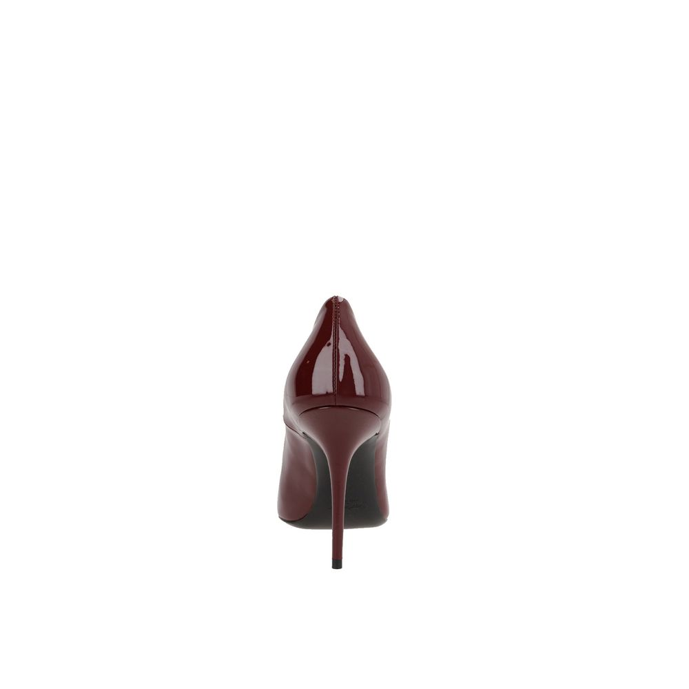 Saint Laurent Plateau-Pumps aus mehrfarbigem Kalbsleder-3