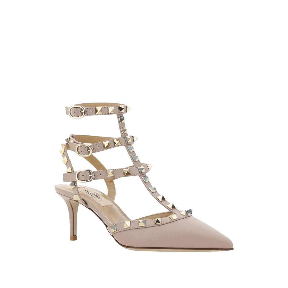 Valentino Garavani Mehrfarbige Pumps aus Kalbsleder mit hohem Absatz-2