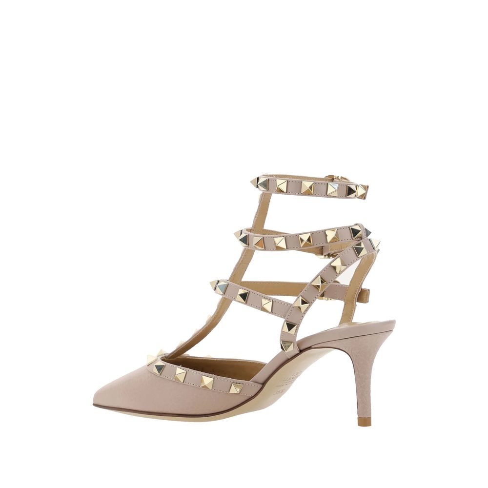 Valentino Garavani Mehrfarbige Pumps aus Kalbsleder mit hohem Absatz-3