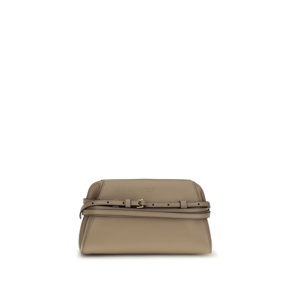 Moschino Beige Goatskin Shoulder Bag-1