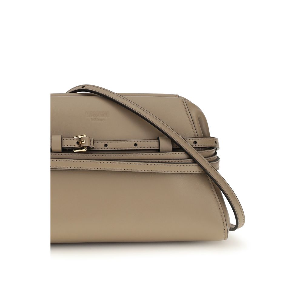 Moschino Beige Goatskin Shoulder Bag-4