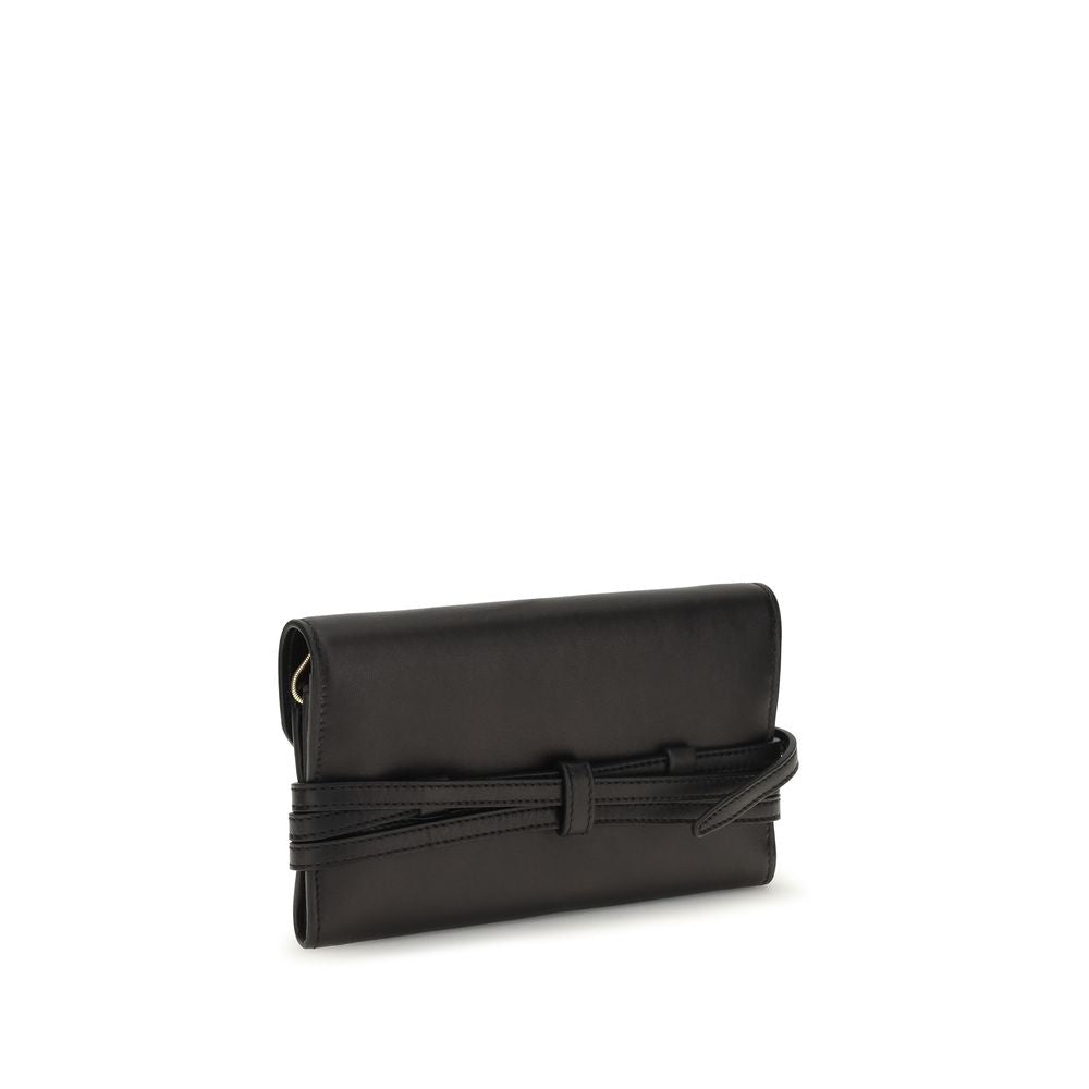 Moschino Schwarze Umhängetasche aus Ziegenleder-3