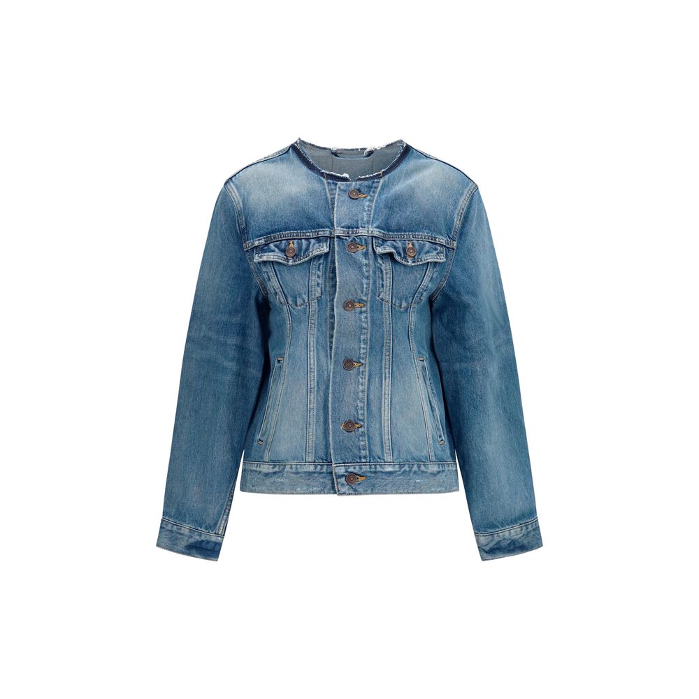 Balenciaga Blaue Jacke aus Ovis Aries Wolle-1