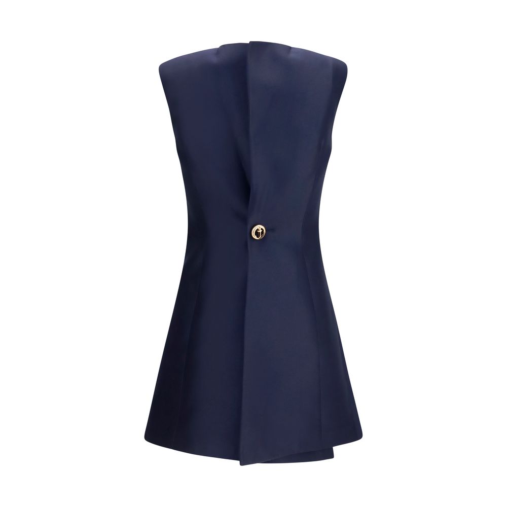 Balenciaga Blaues Wollkleid Oves Aries Casual-2