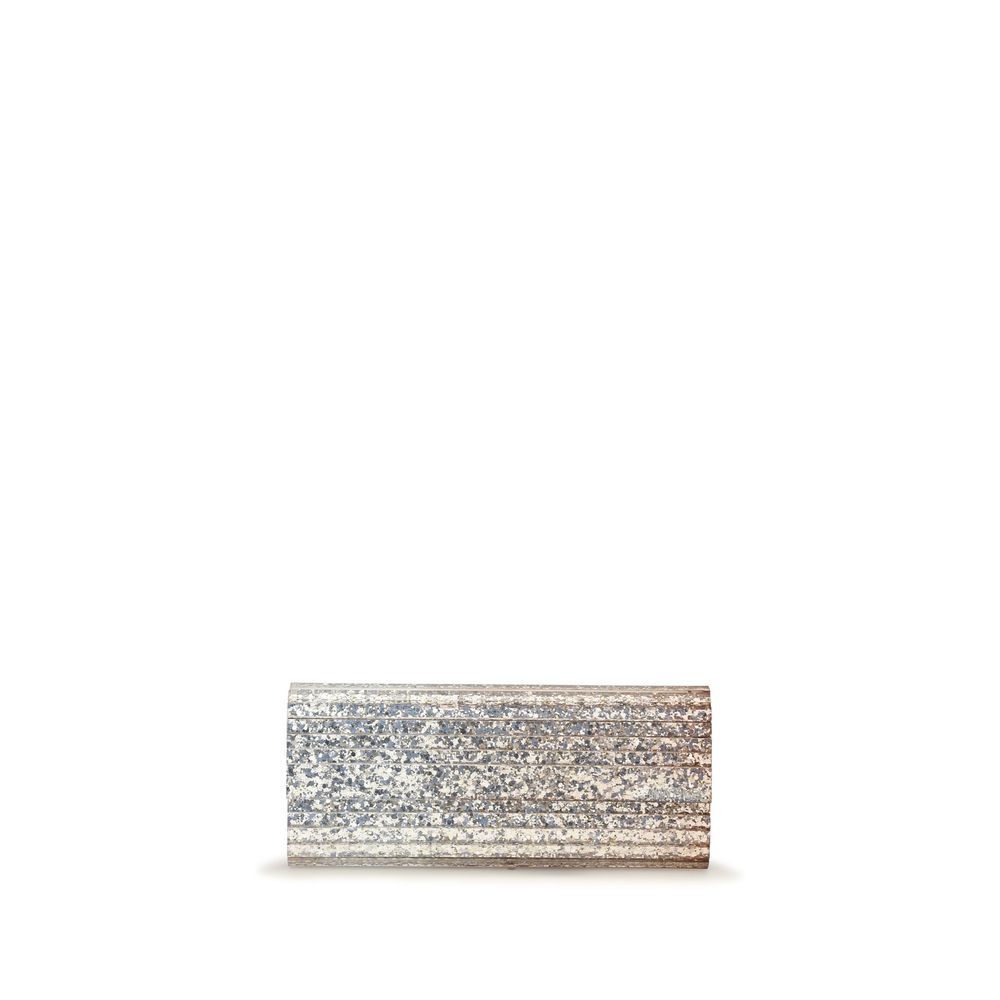 Jimmy Choo Goldfarbene Plexiglas-Clutch-1