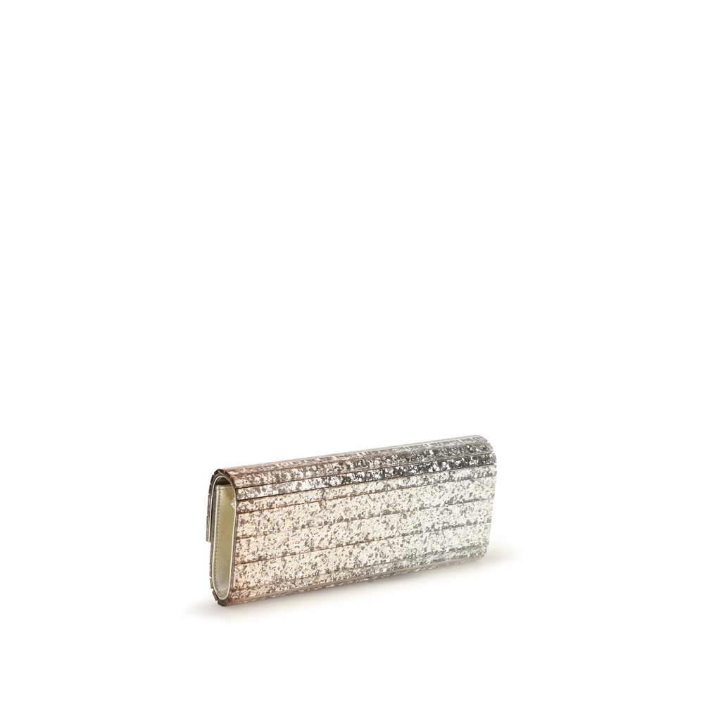 Jimmy Choo Goldfarbene Plexiglas-Clutch-3
