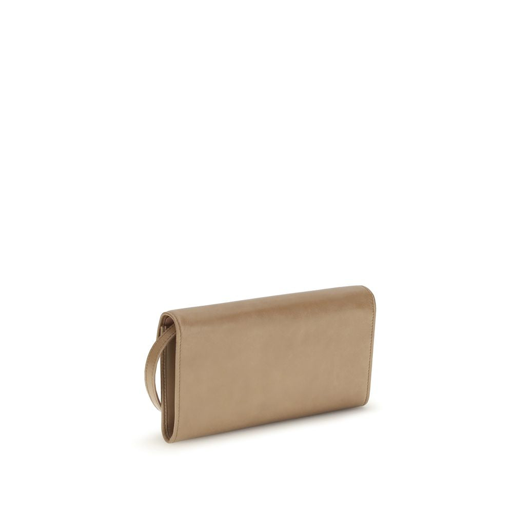 Miu Miu Beige Calf Leather Bos Taurus Wallet-3