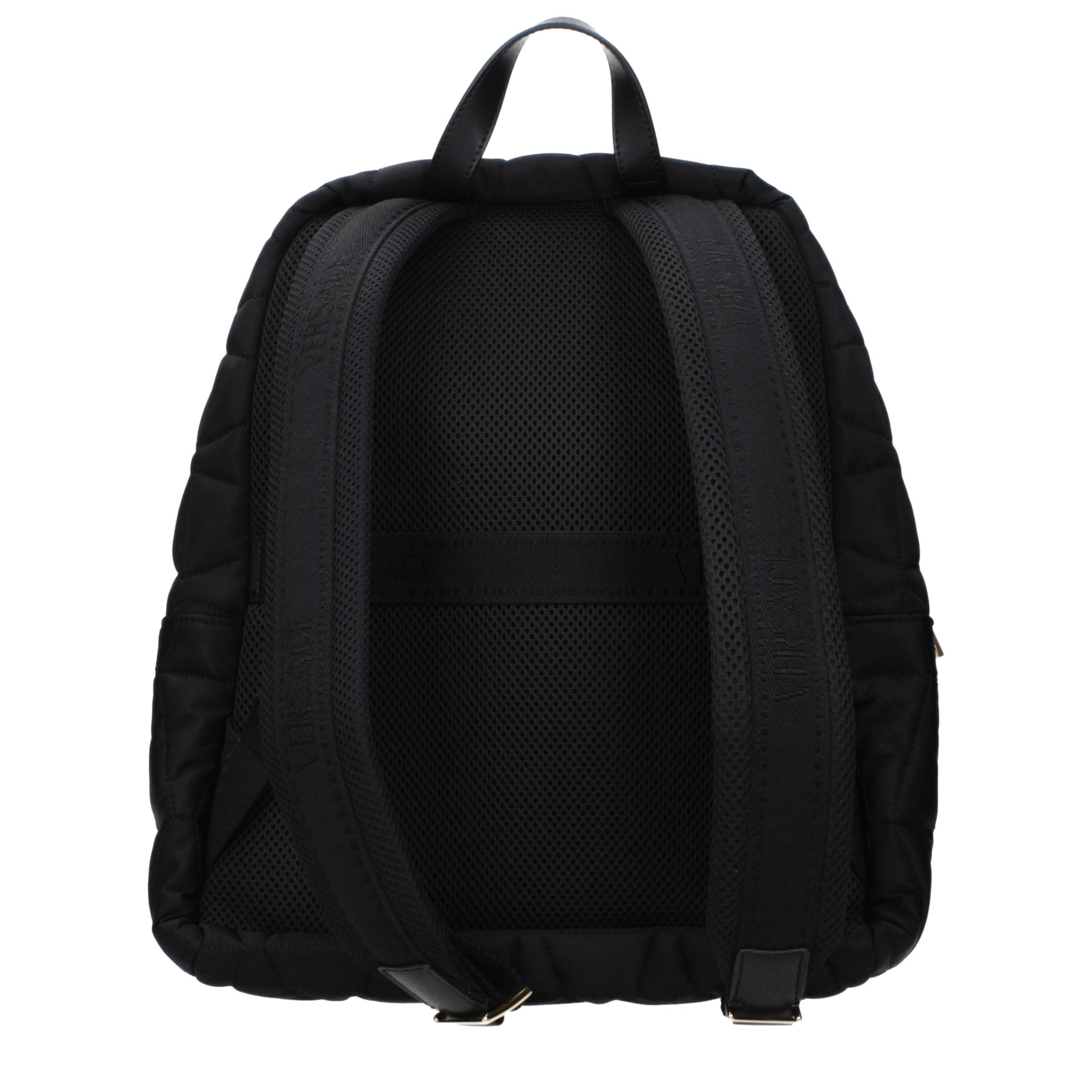 Versace Schwarzer Rucksack aus Stoff-3