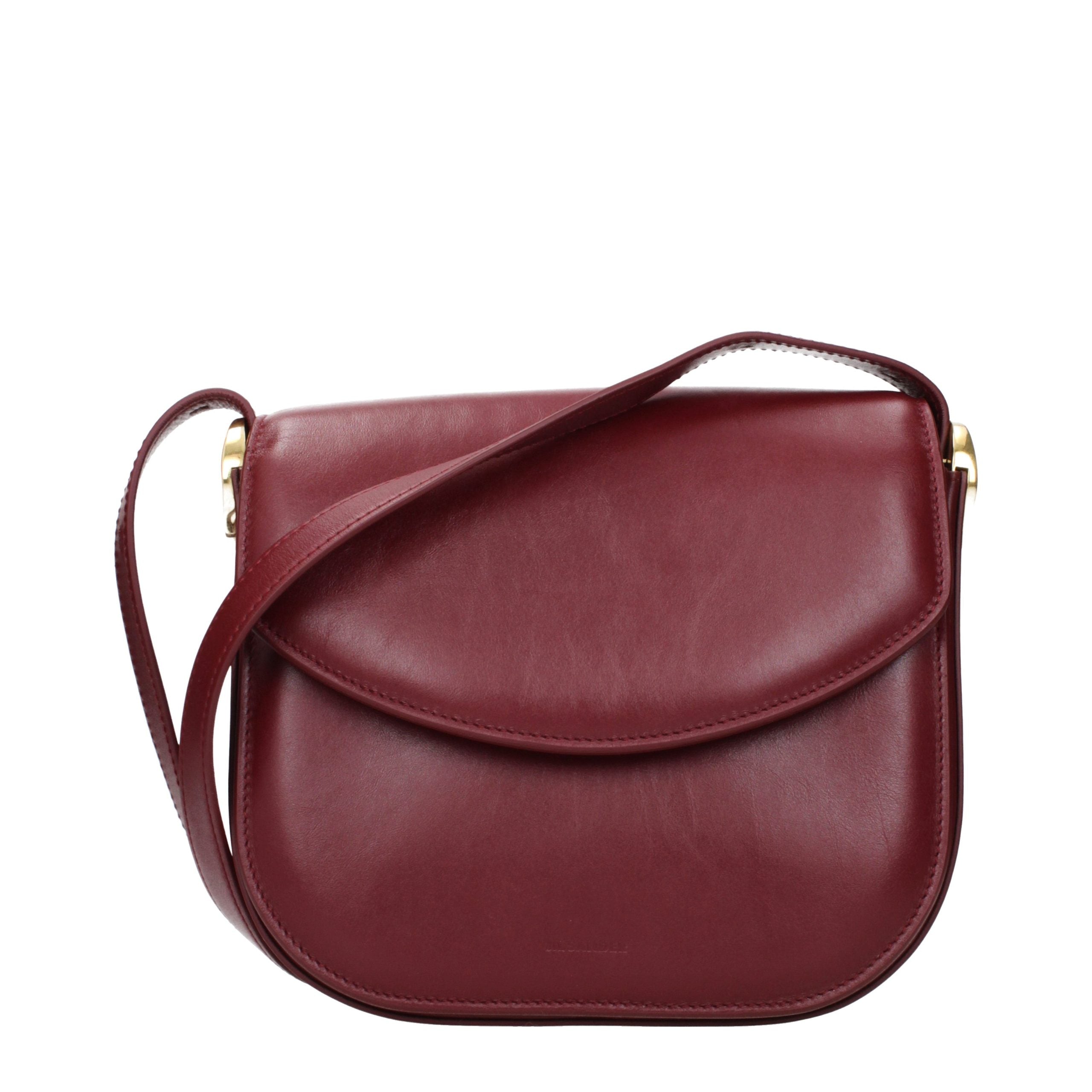 Jil Sander Rote Leder Umhängetasche-1