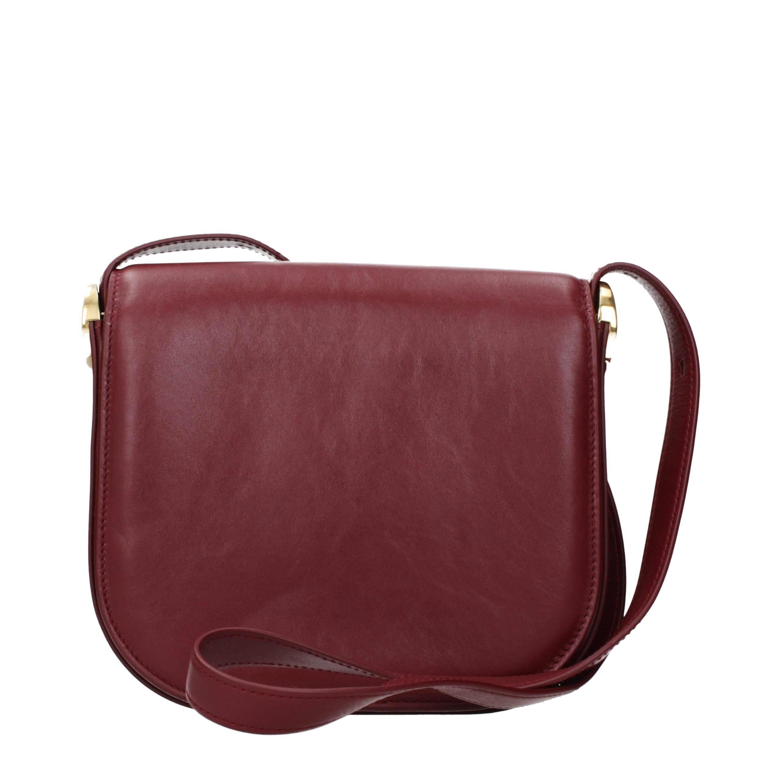 Jil Sander Rote Leder Umhängetasche-3