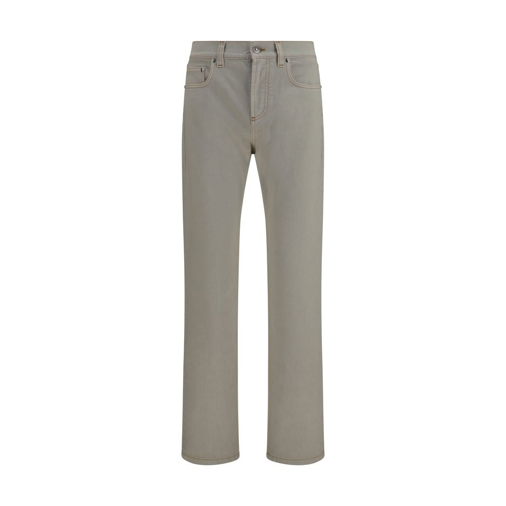 Versace Beige Baumwoll-Jeans mit schmal zulaufendem Bein-1