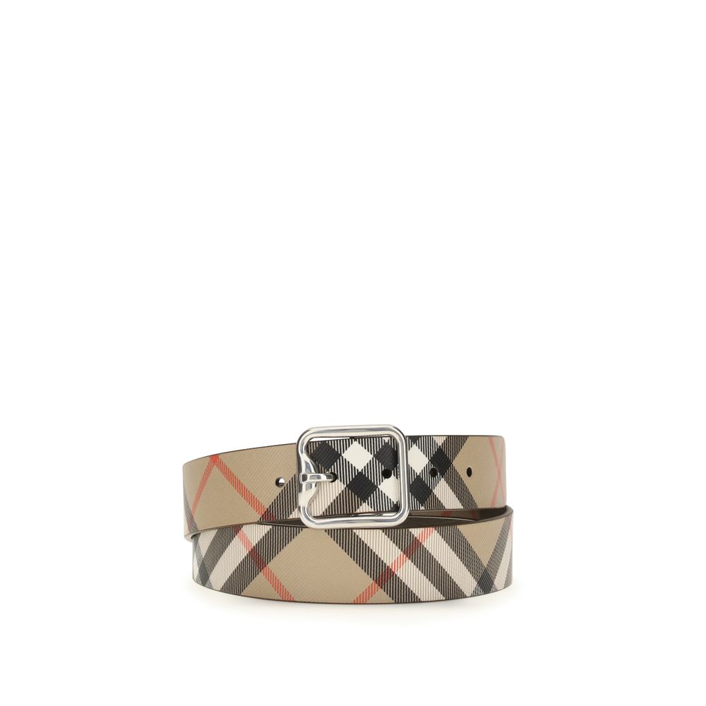Burberry Beige Kalbsleder Bos Taurus Regular Gürtel-1