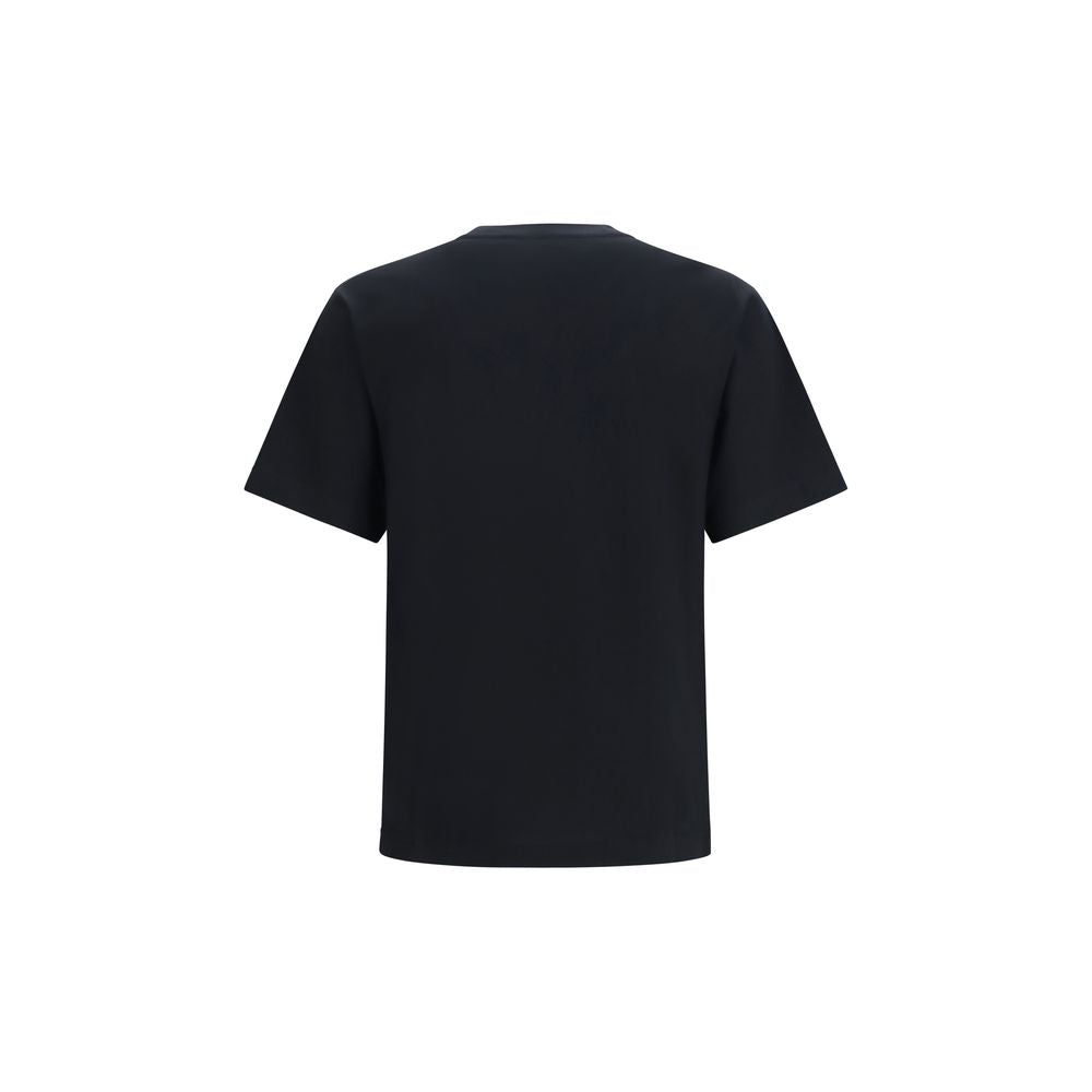 Burberry Schwarzes Baumwoll-T-Shirt-2